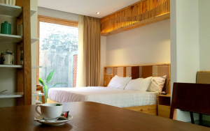 Một góc phòng nghỉ sang trọng tại Minh house