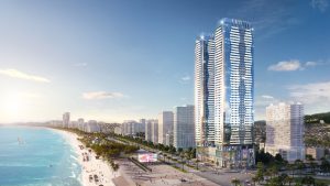 Twin Tower Đà Nẵng thu hút với 4 mặt tiền phong thuỷ có một không hai (Ảnh: Nguồn Internet)