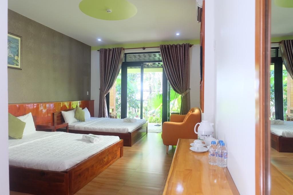 Mai Phương Bình Bungalow đưa tới một không gian nghỉ dưỡng hiện đại, thoáng đãng cùng nhiều tiện nghi cao cấp