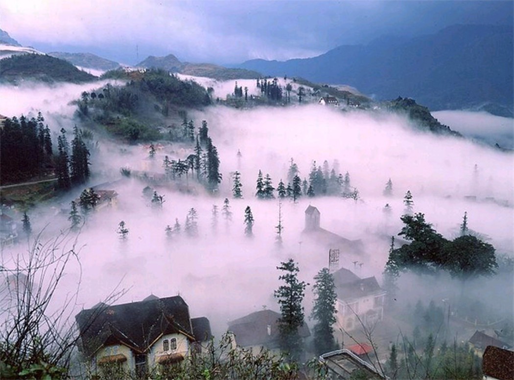 Thị trấn Sapa quanh năm được bao phủ bởi sương mù huyền ảo - du lịch Lào Cai